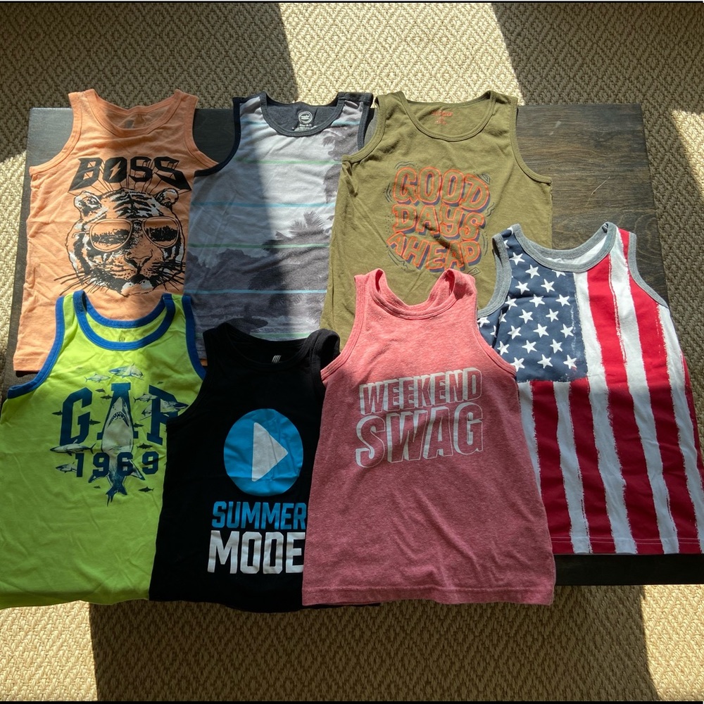 Boys sleeveless shirts